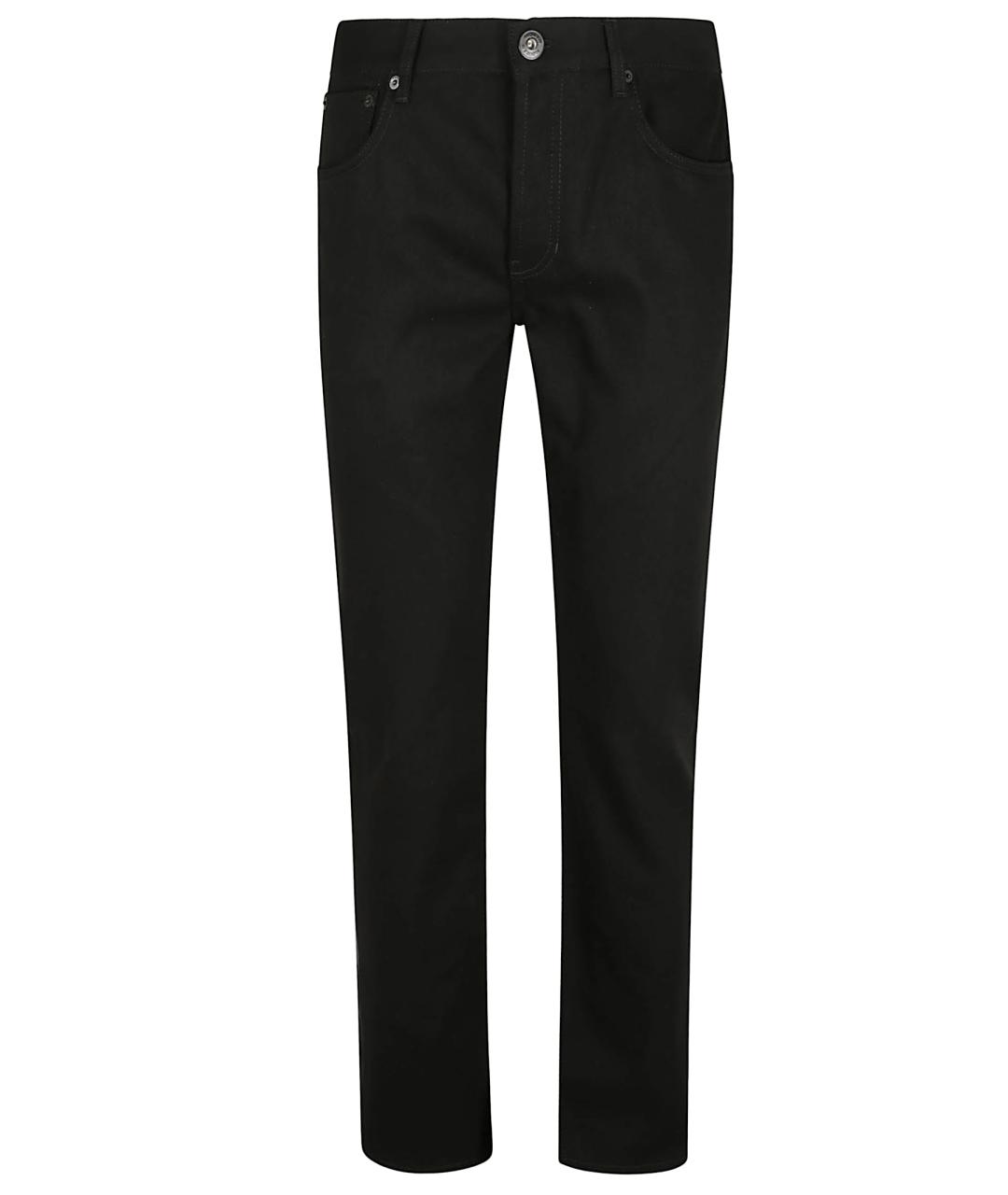 ALEXANDER MCQUEEN Черные хлопковые прямые джинсы, фото 1
