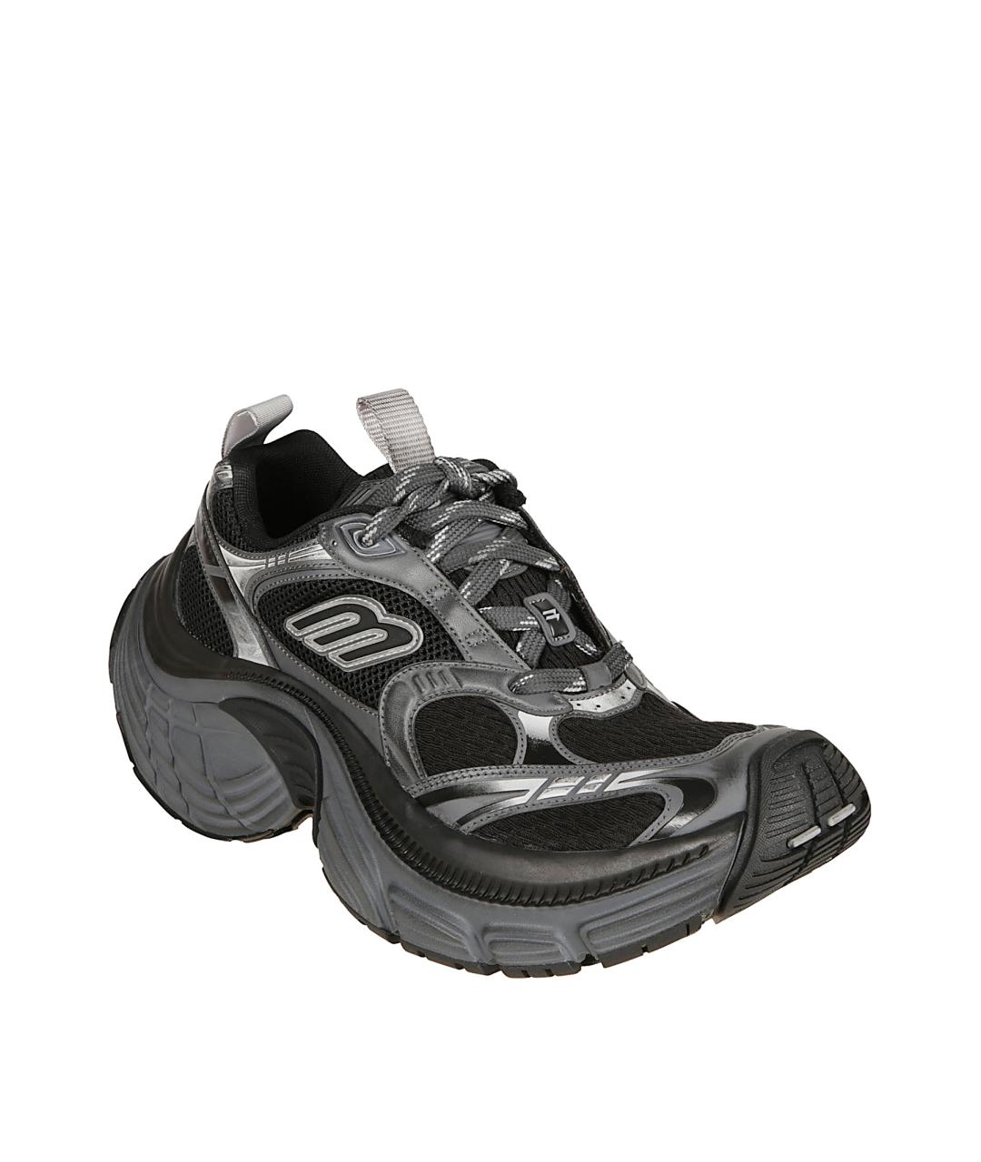 BALENCIAGA Черные низкие кроссовки / кеды, фото 2