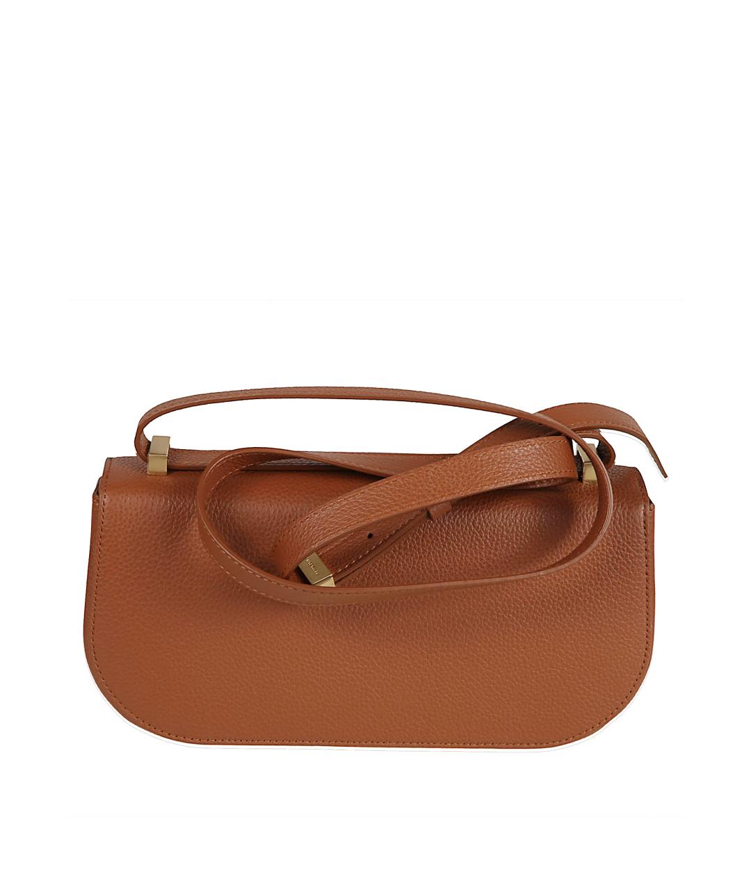 FERRAGAMO Коричневая кожаная сумка через плечо, фото 2