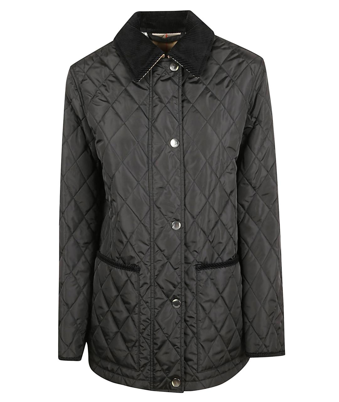 BURBERRY Черная полиамидовая куртка, фото 1