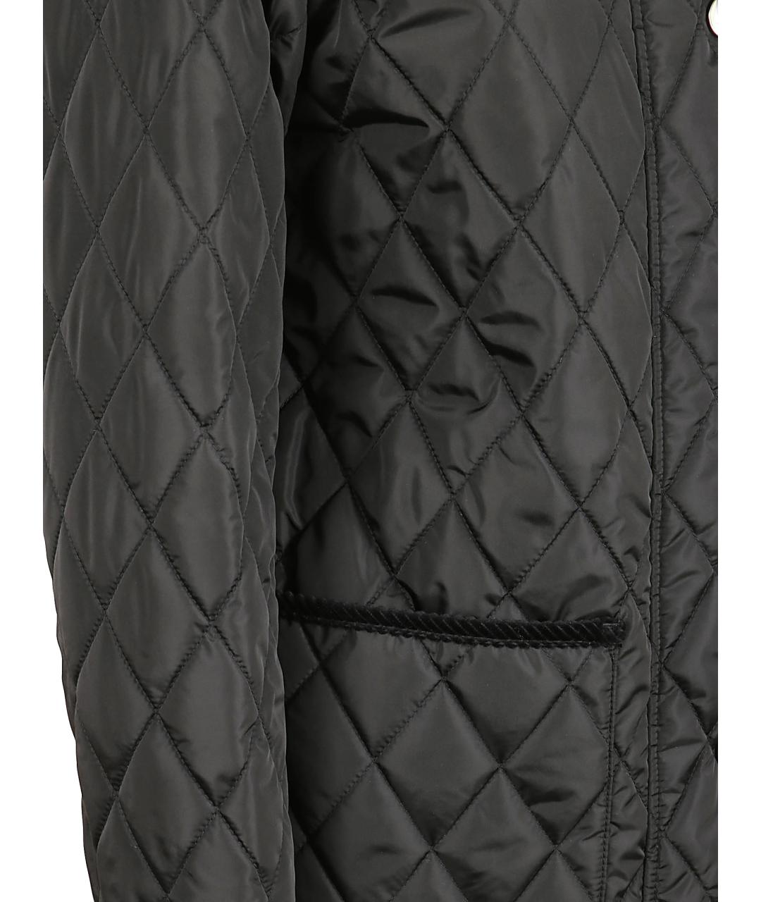 BURBERRY Черная полиамидовая куртка, фото 2