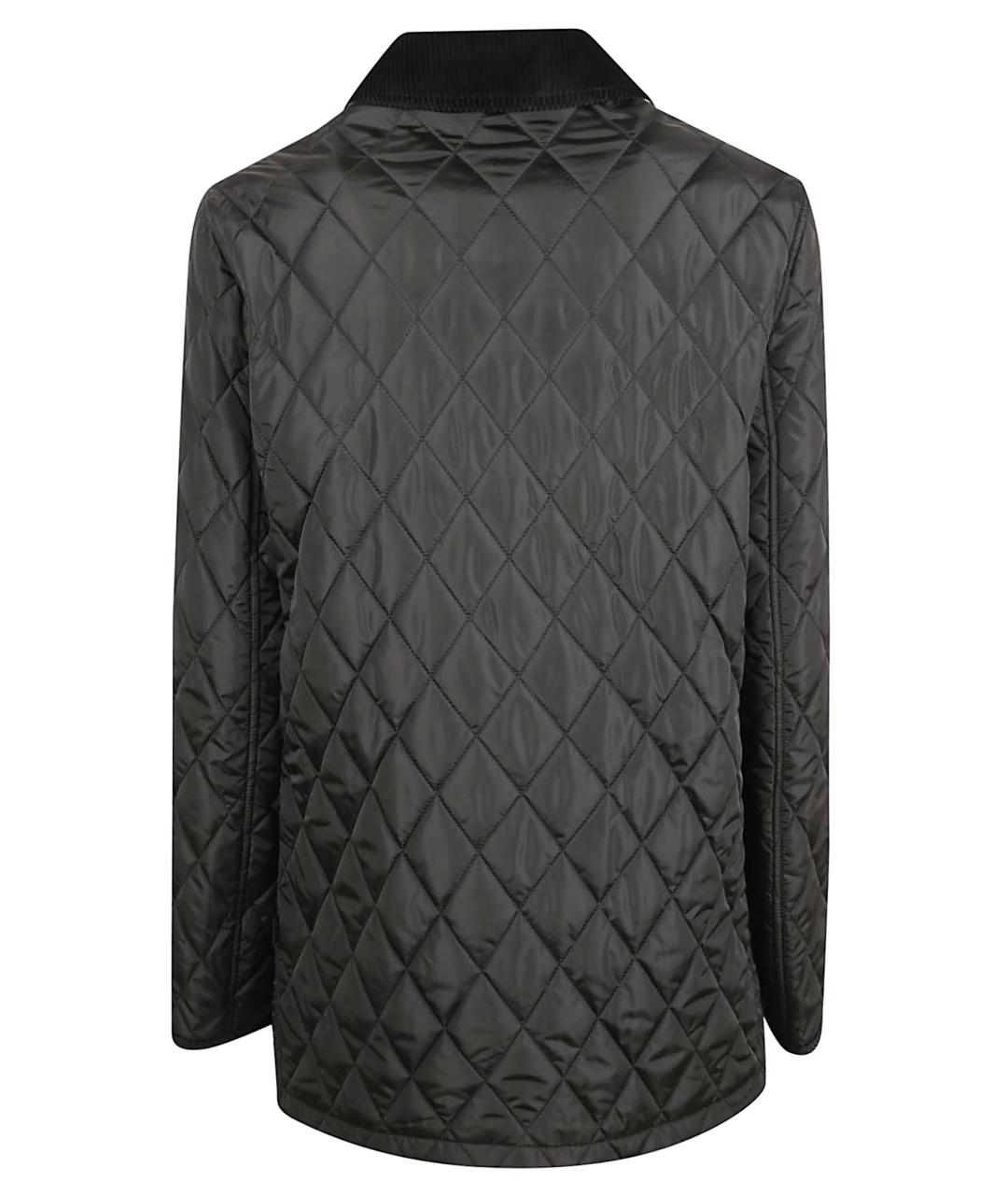 BURBERRY Черная полиамидовая куртка, фото 3