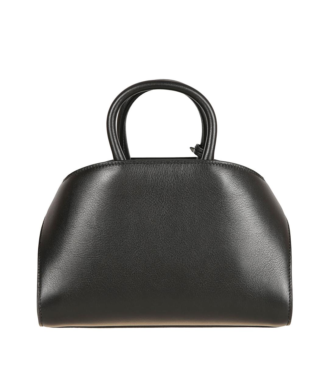 FERRAGAMO Черная кожаная сумка тоут, фото 2