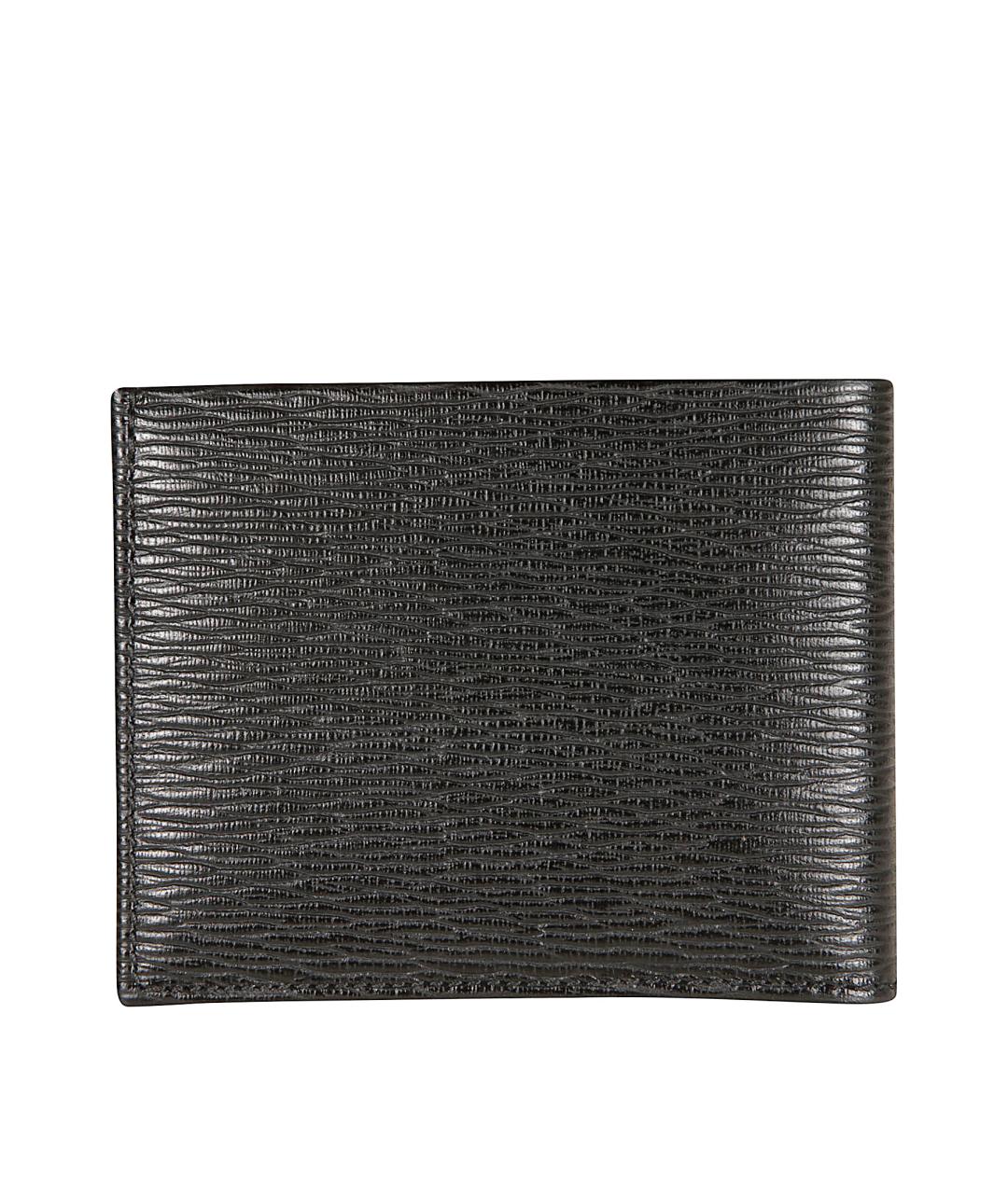 FERRAGAMO Черный кожаный кошелек, фото 2