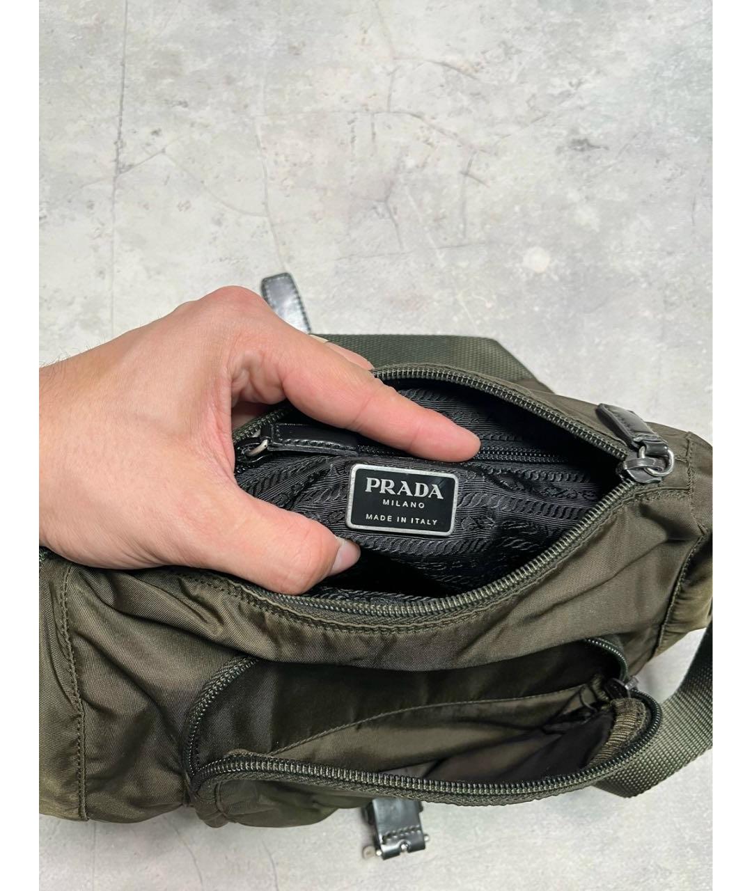 PRADA Хаки сумка на плечо, фото 4