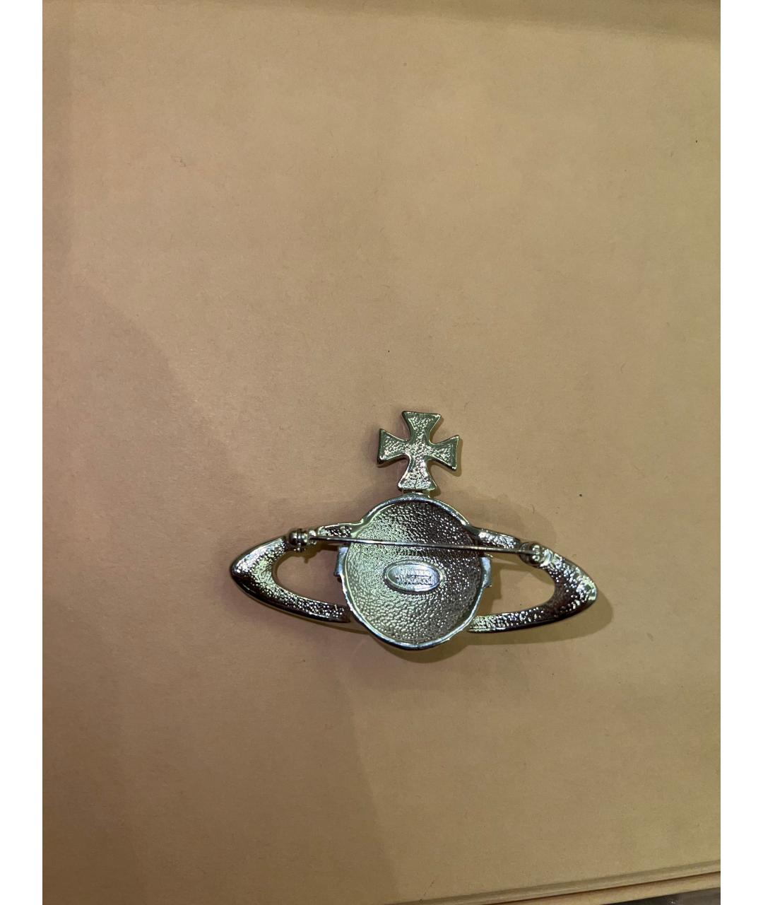 VIVIENNE WESTWOOD Серебряная латунная булавка / брошь, фото 3