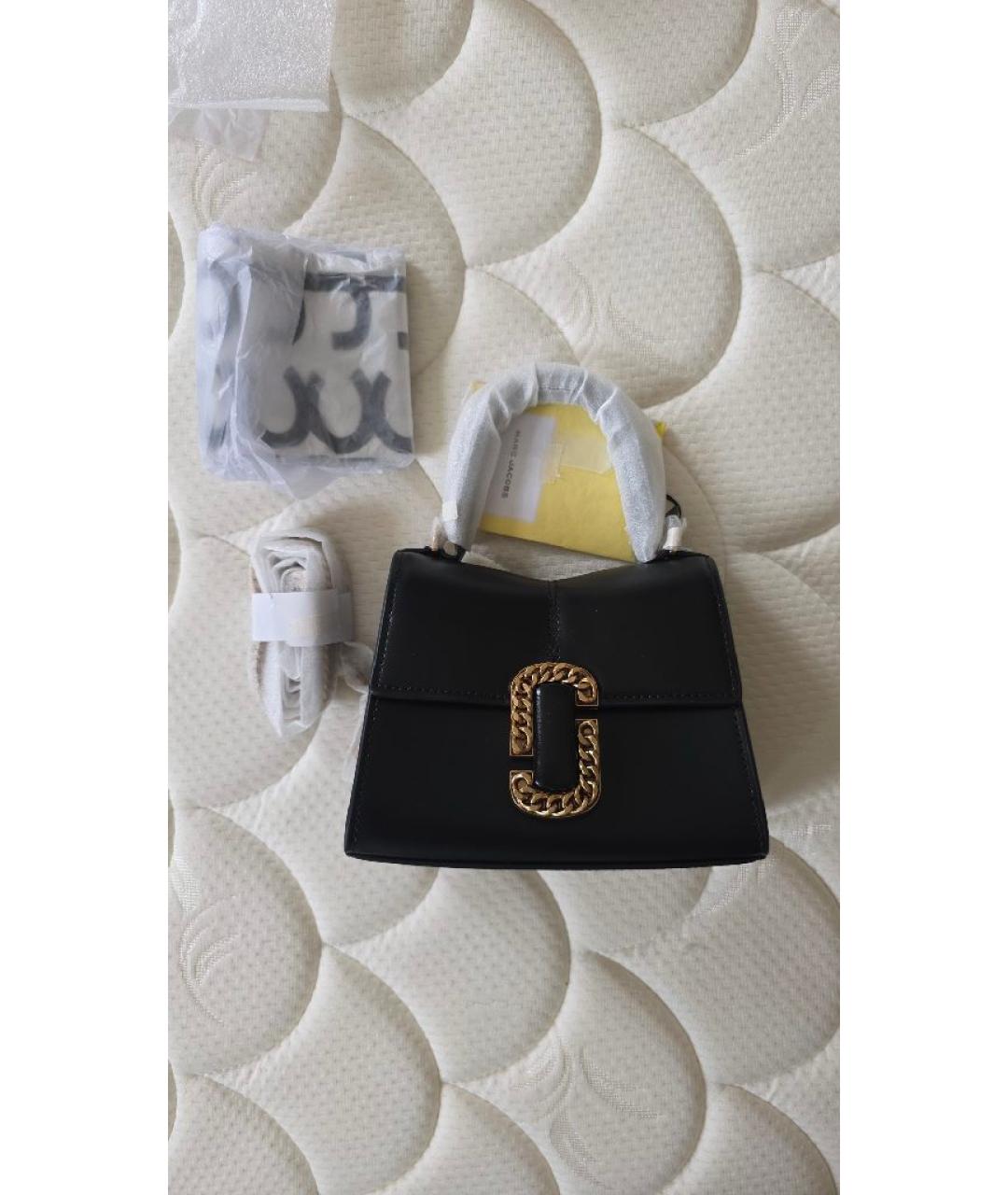 MARC JACOBS Черная кожаная сумка через плечо, фото 7