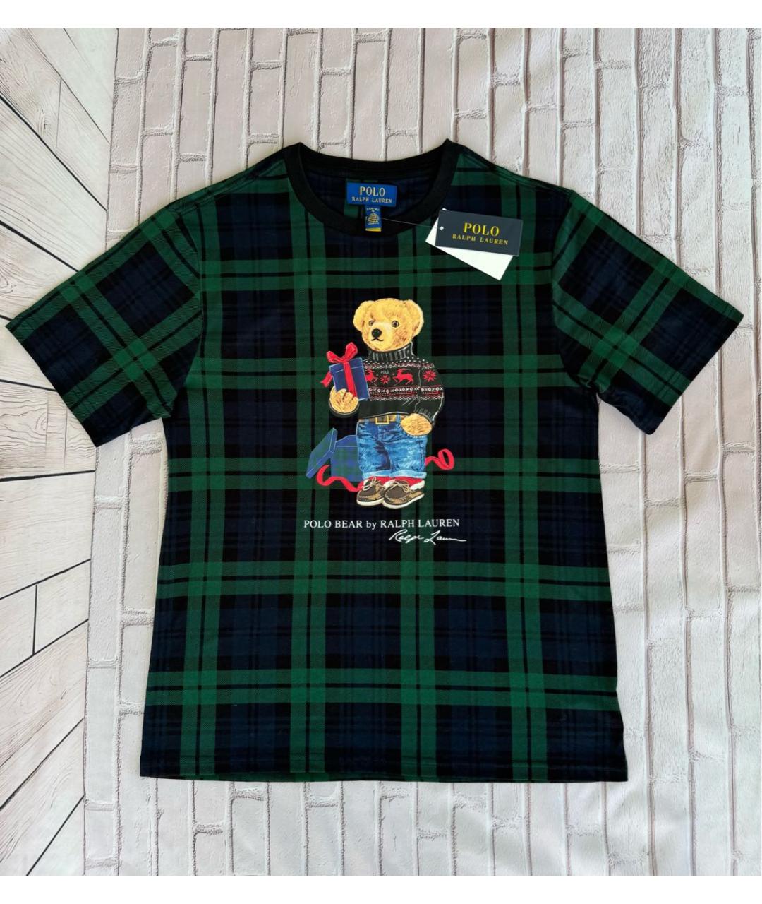 POLO RALPH LAUREN Зеленая хлопковая детская футболка, фото 8