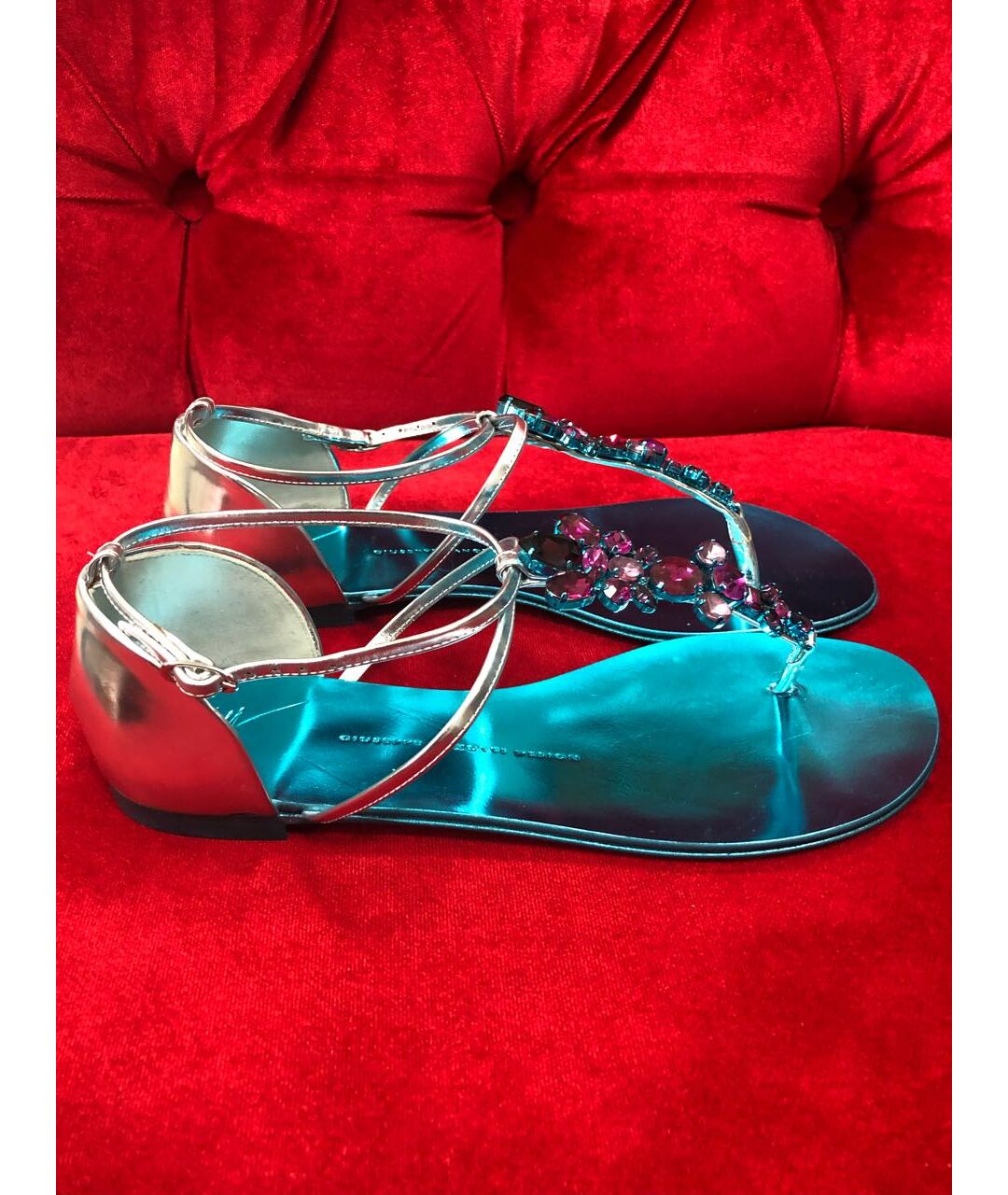 GIUSEPPE ZANOTTI DESIGN Мульти кожаные сандалии, фото 2