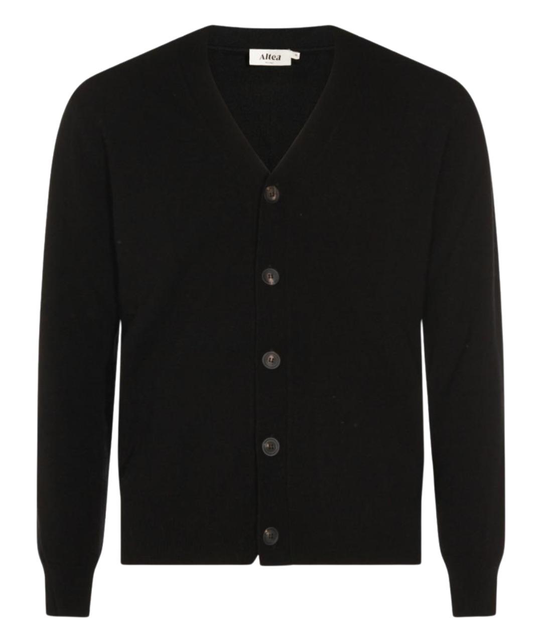 ALTEA Черный шерстяной кардиган, фото 1