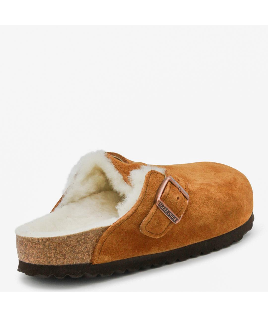 BIRKENSTOCK Коричневые нубуковые сабо, фото 3