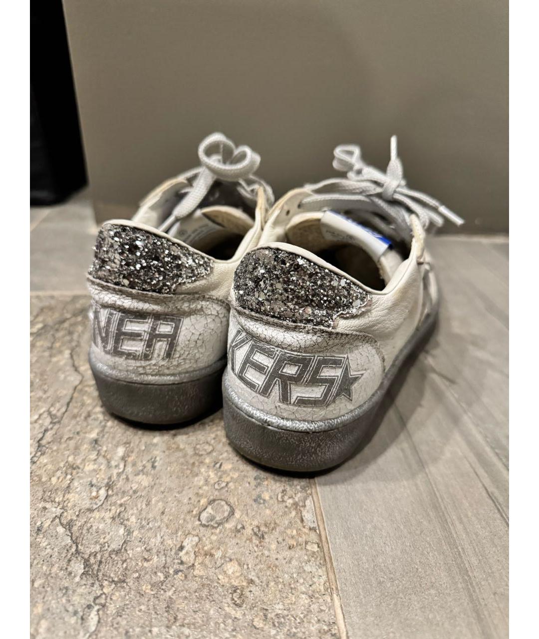 GOLDEN GOOSE DELUXE BRAND Белые кожаные кеды, фото 7