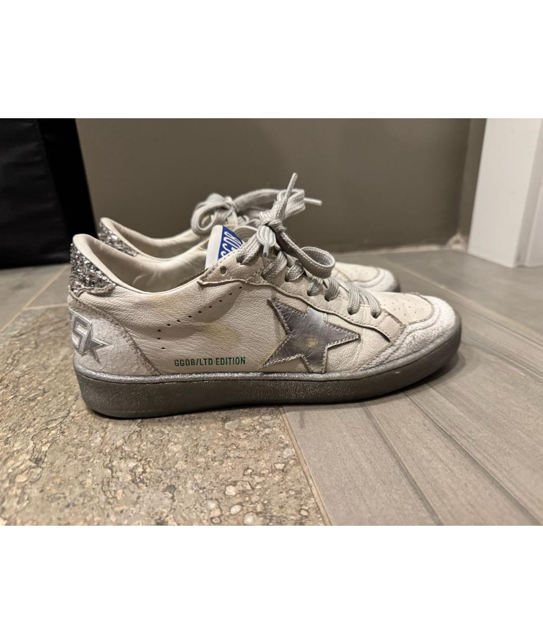 GOLDEN GOOSE DELUXE BRAND Белые кожаные кеды, фото 8