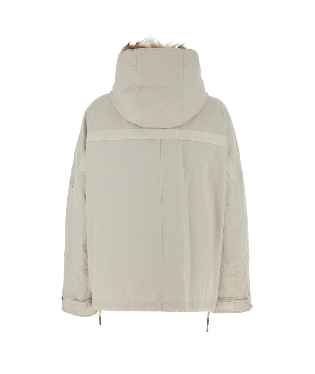 YVES SALOMON Бежевая хлопковая парка, фото 2