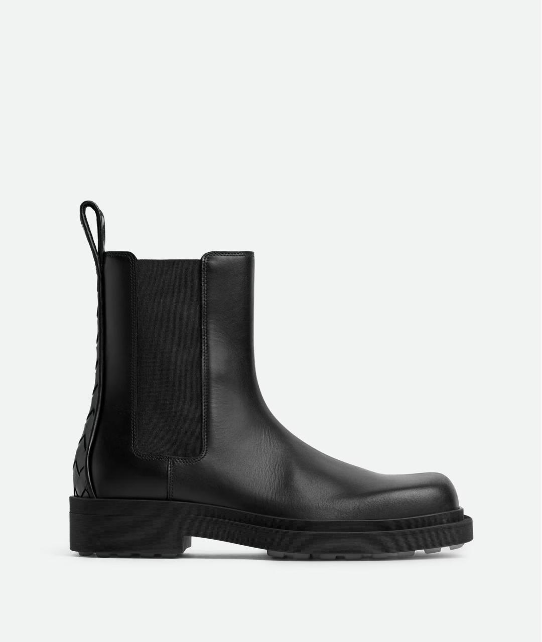 BOTTEGA VENETA Черные кожаные ботинки, фото 7