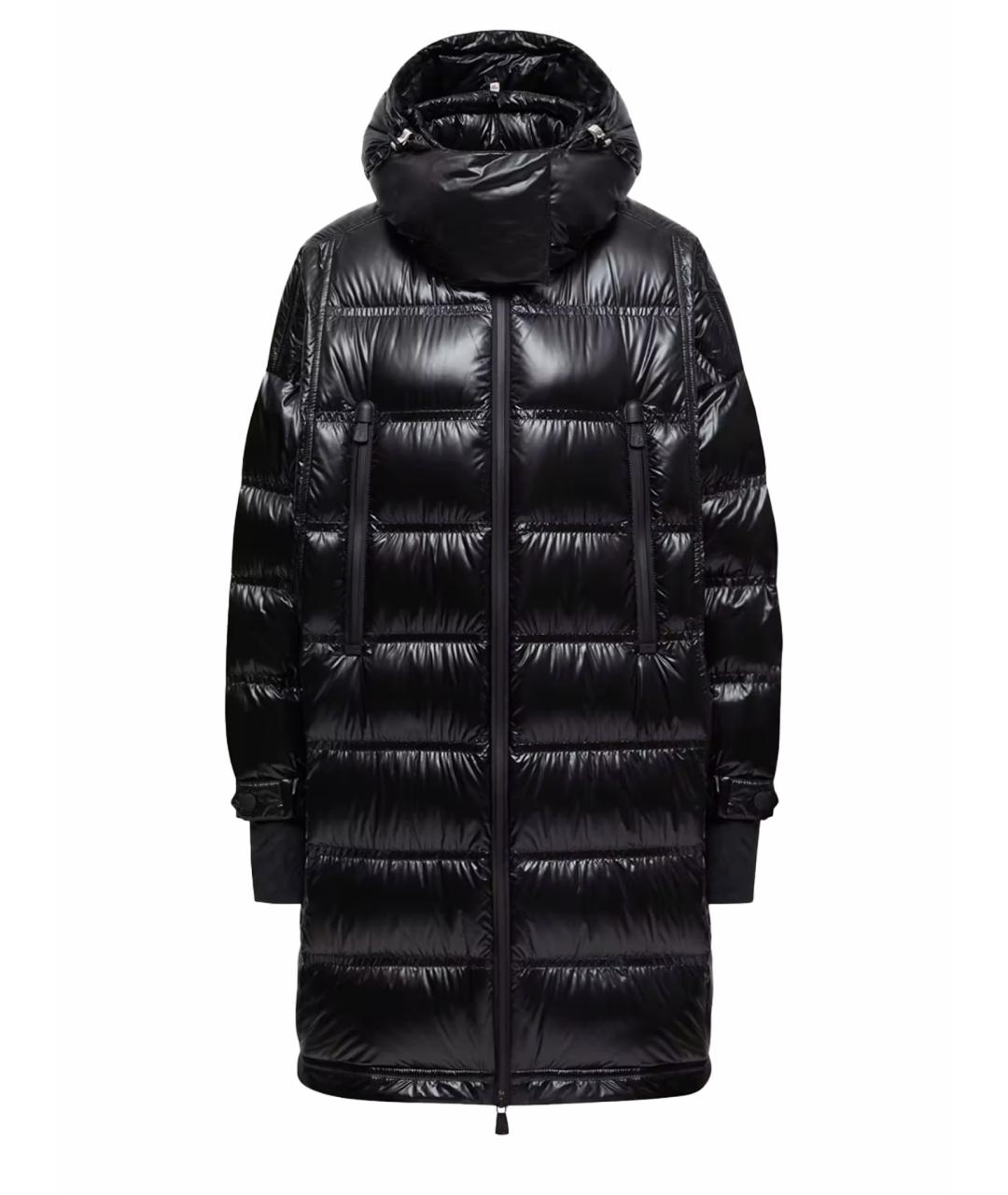 MONCLER Черный полиамидовый пуховик, фото 1