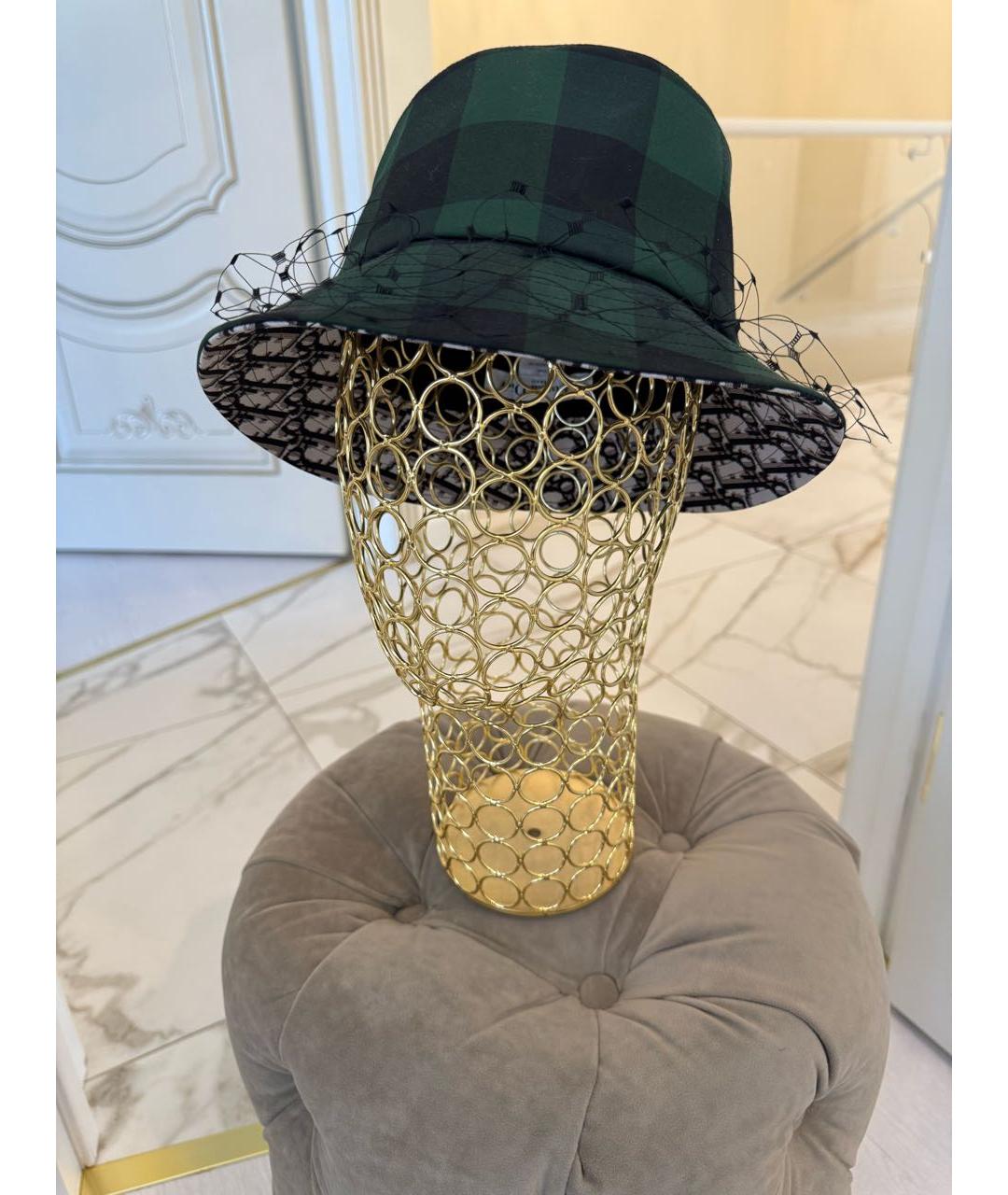 CHRISTIAN DIOR Зеленая шляпа, фото 2