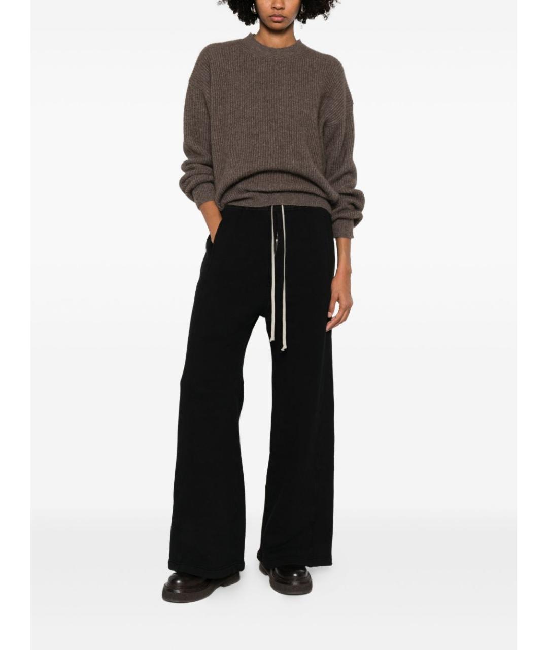 RICK OWENS DRKSHDW Черные прямые брюки, фото 5