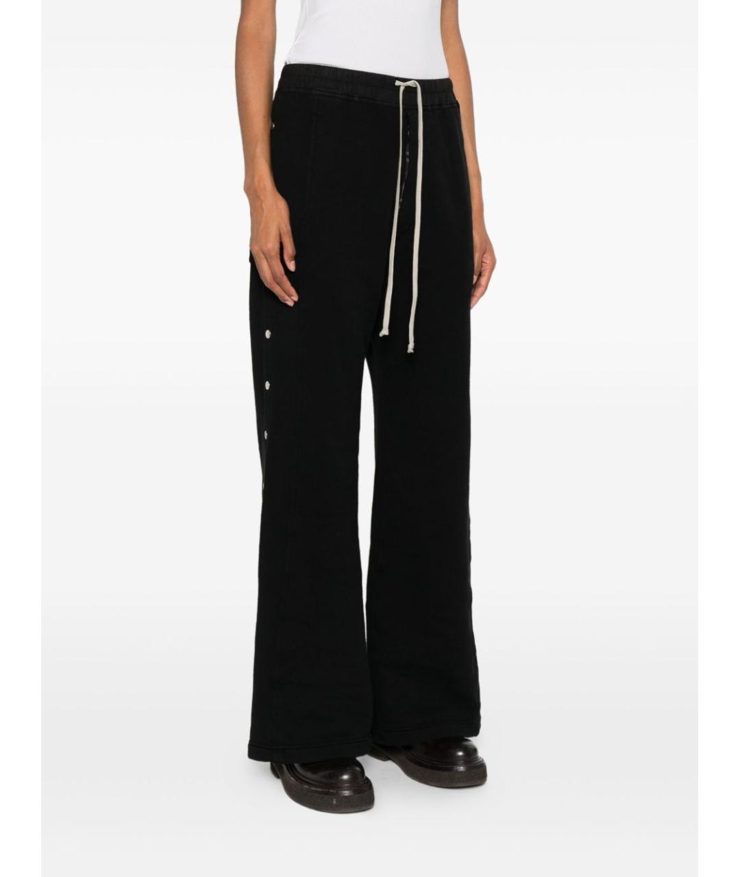 RICK OWENS DRKSHDW Черные прямые брюки, фото 4