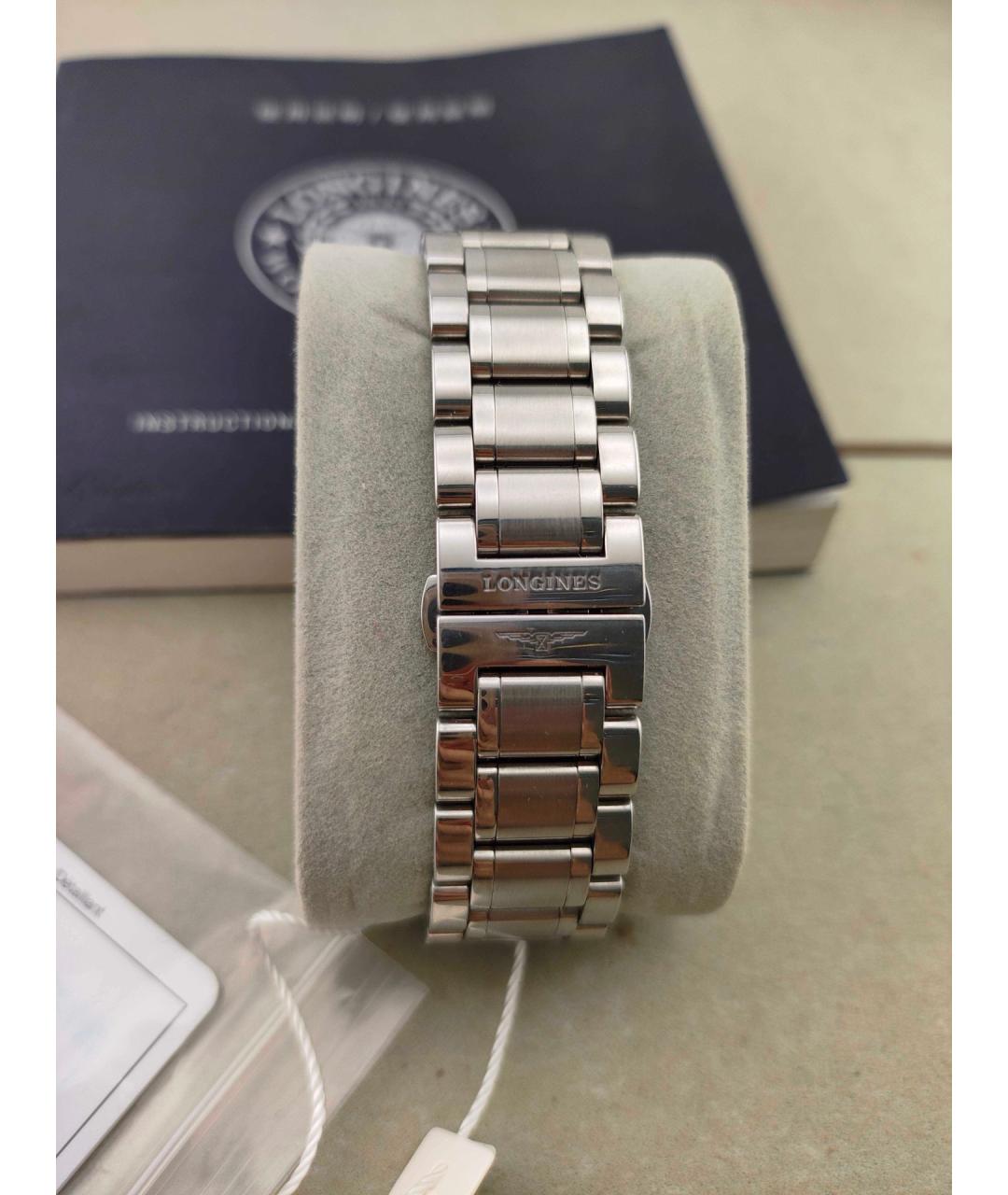 LONGINES Серебряные металлические часы, фото 4