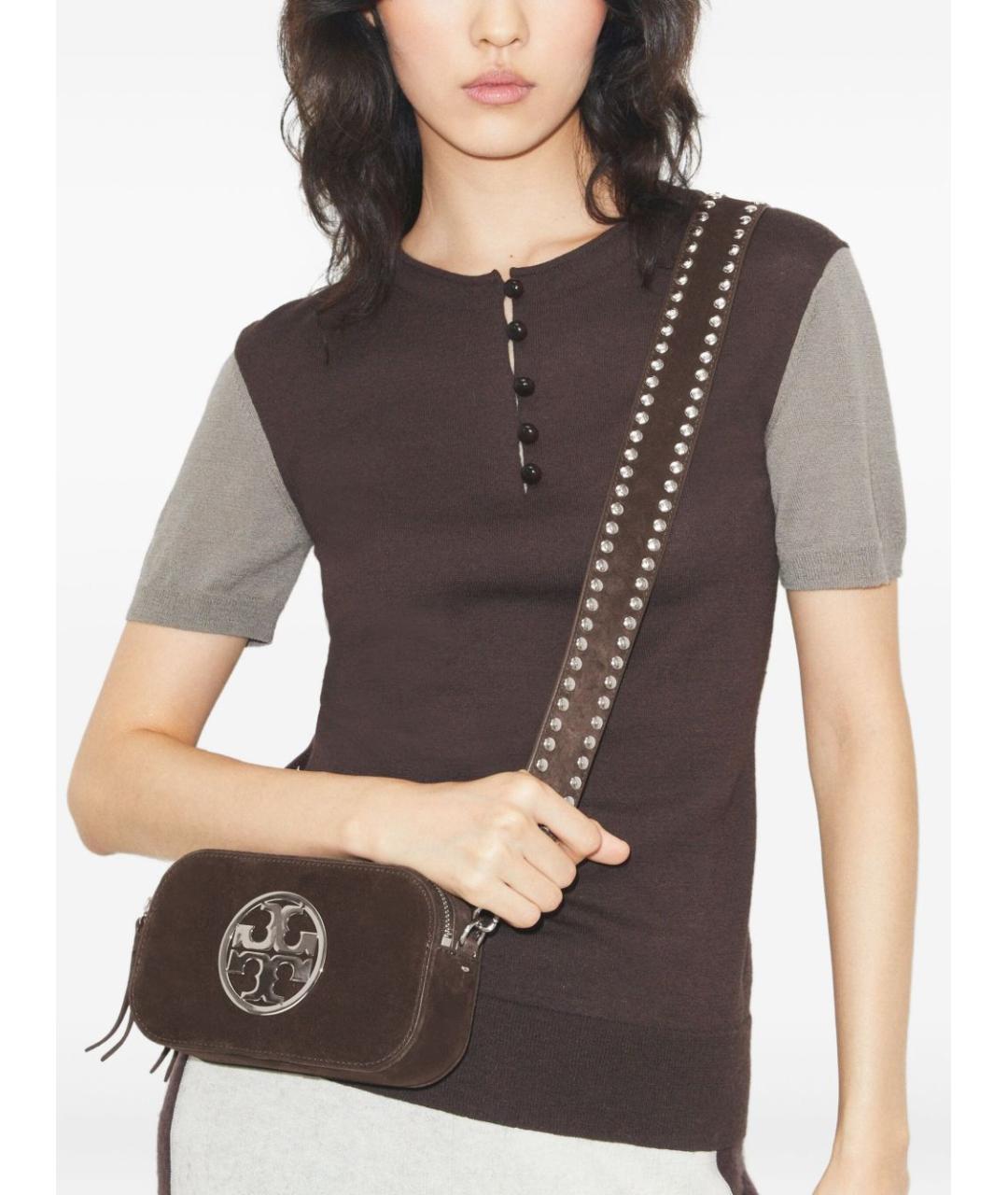 TORY BURCH Коричневая сумка через плечо, фото 5