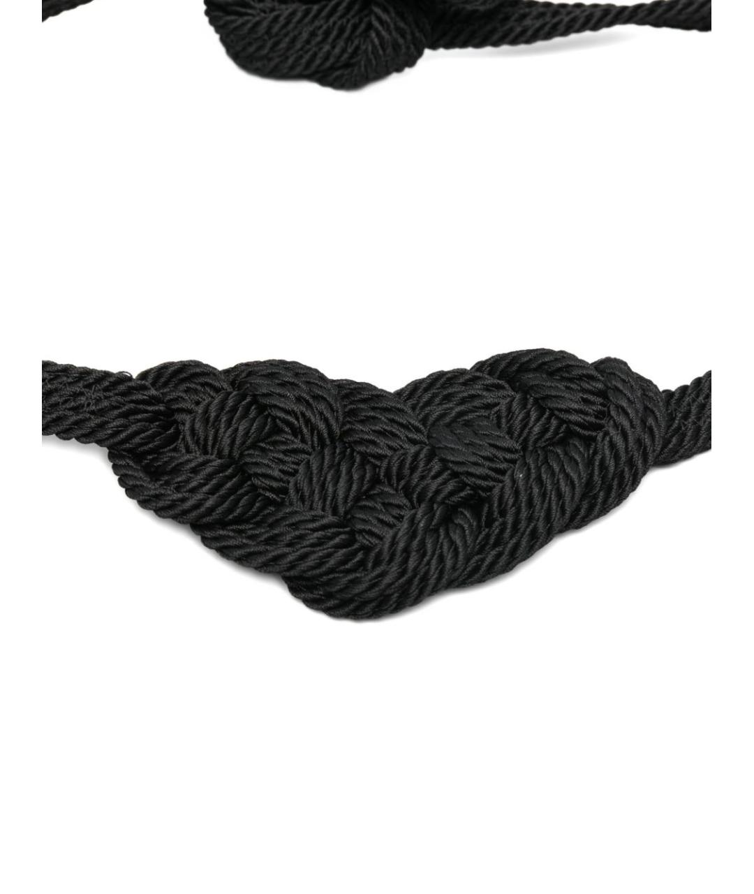 FORTE FORTE Черный пелетеный ремень, фото 3