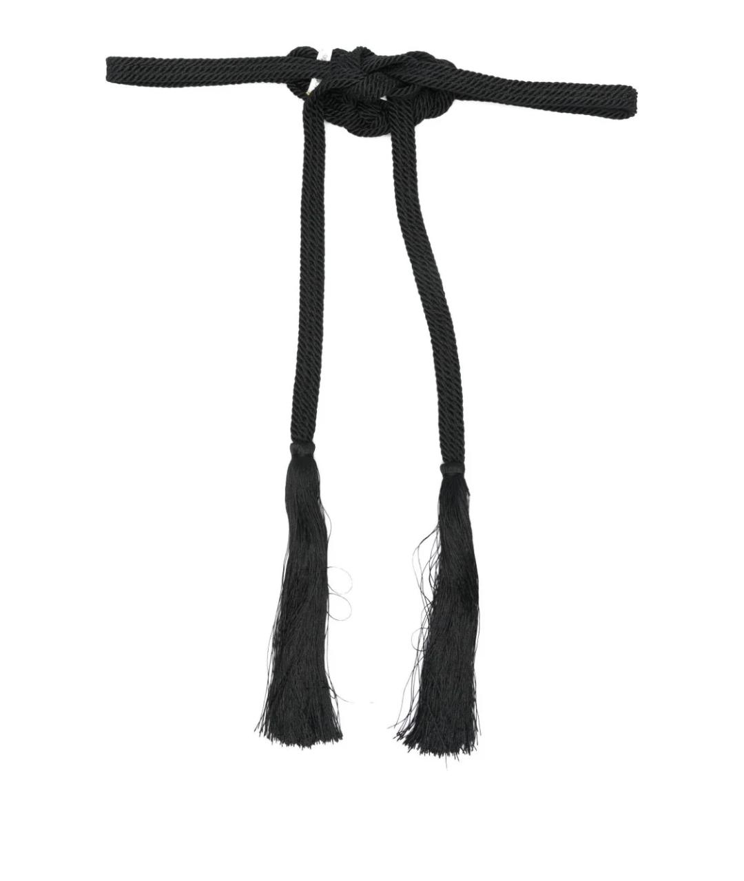 FORTE FORTE Черный пелетеный ремень, фото 1