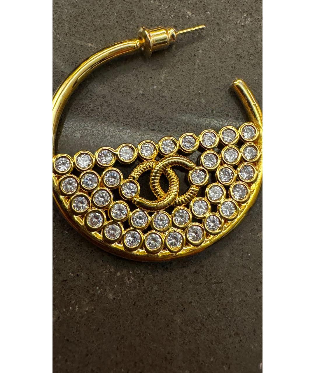 CHANEL Золотые серьги, фото 4