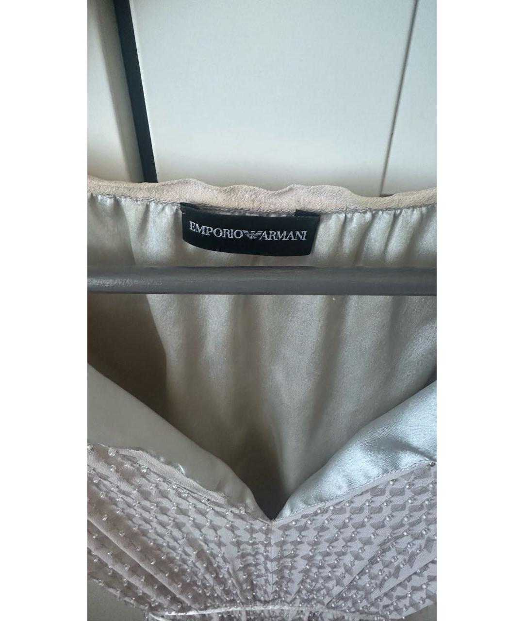 EMPORIO ARMANI Бежевое коктейльное платье, фото 3