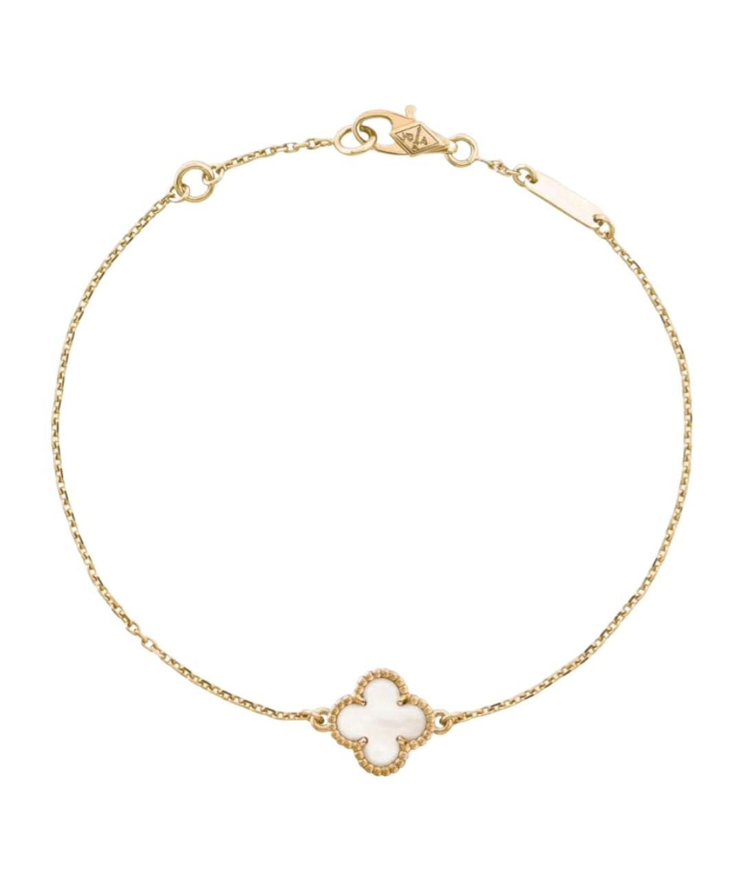 VAN CLEEF & ARPELS Белый браслет из желтого золота, фото 1