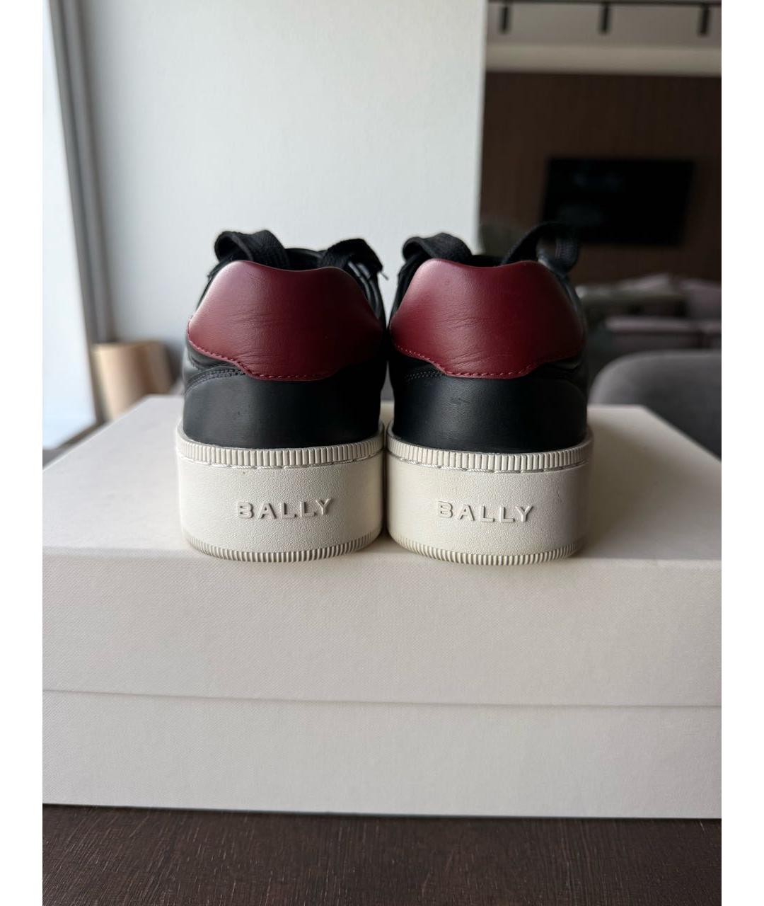 BALLY Черные кожаные кеды, фото 3