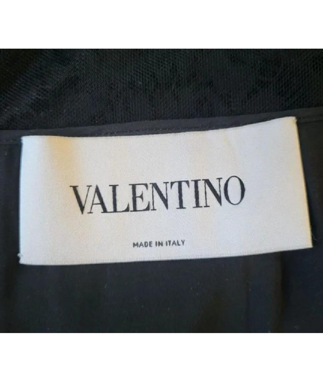 VALENTINO Черное шерстяное коктейльное платье, фото 4