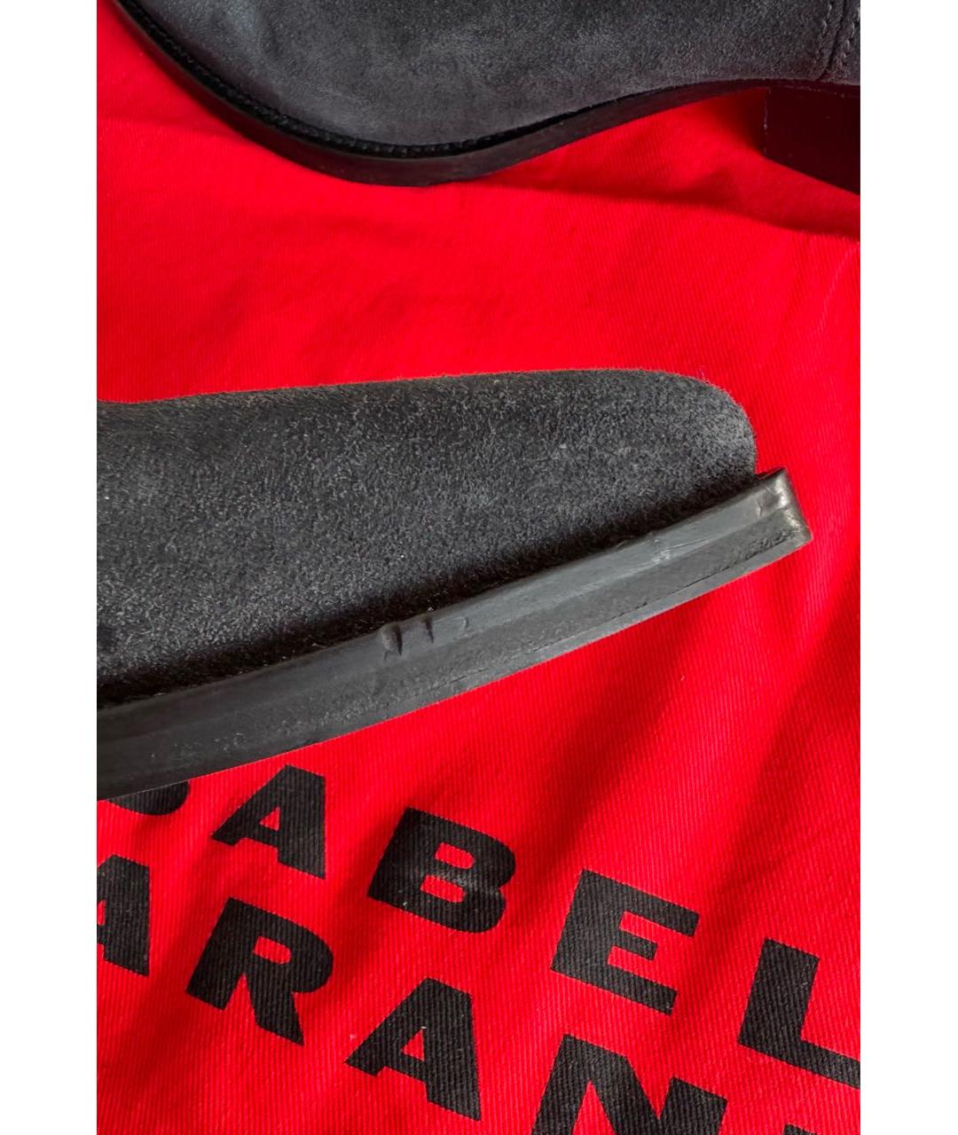 ISABEL MARANT Темно-синие замшевые полусапоги, фото 6