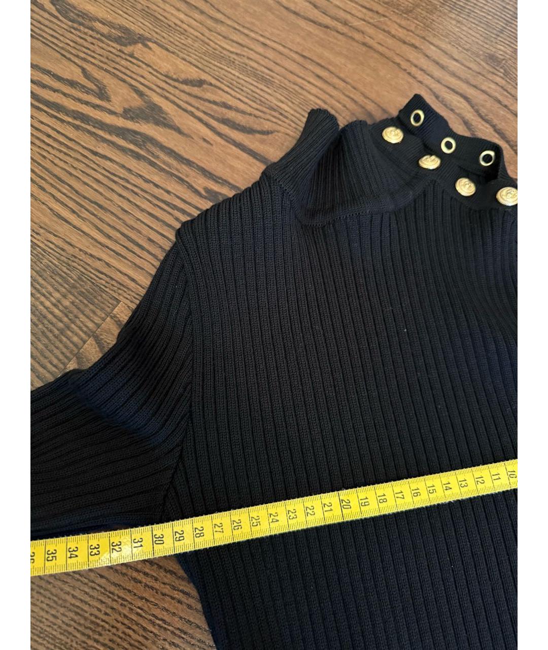 BALMAIN Черное шерстяное повседневное платье, фото 4