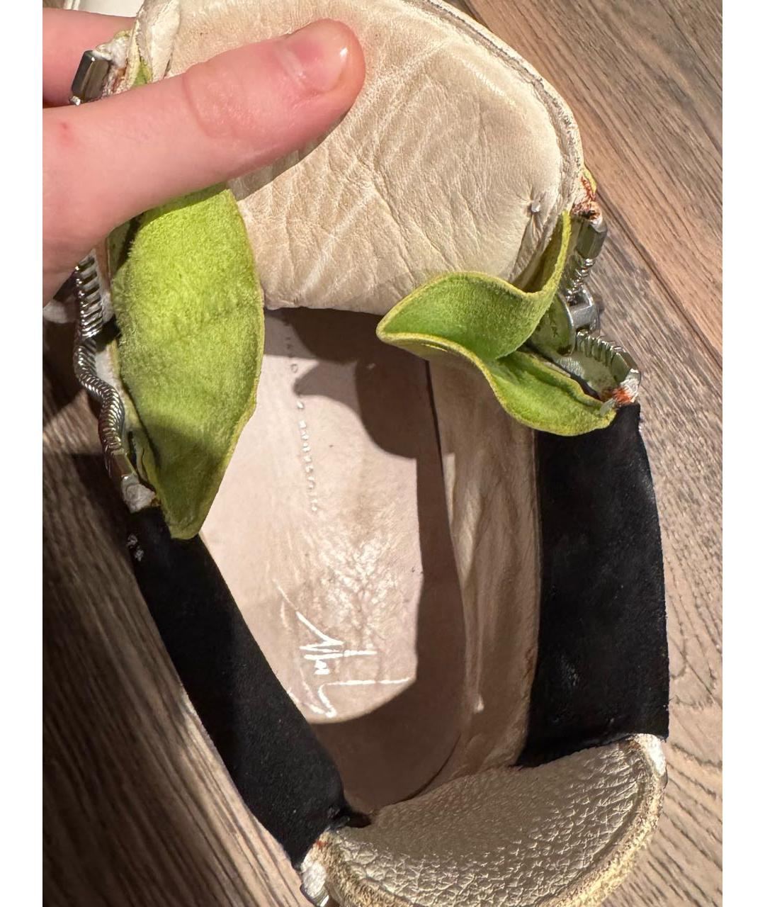 GIUSEPPE ZANOTTI DESIGN Мульти кожаные кеды, фото 4