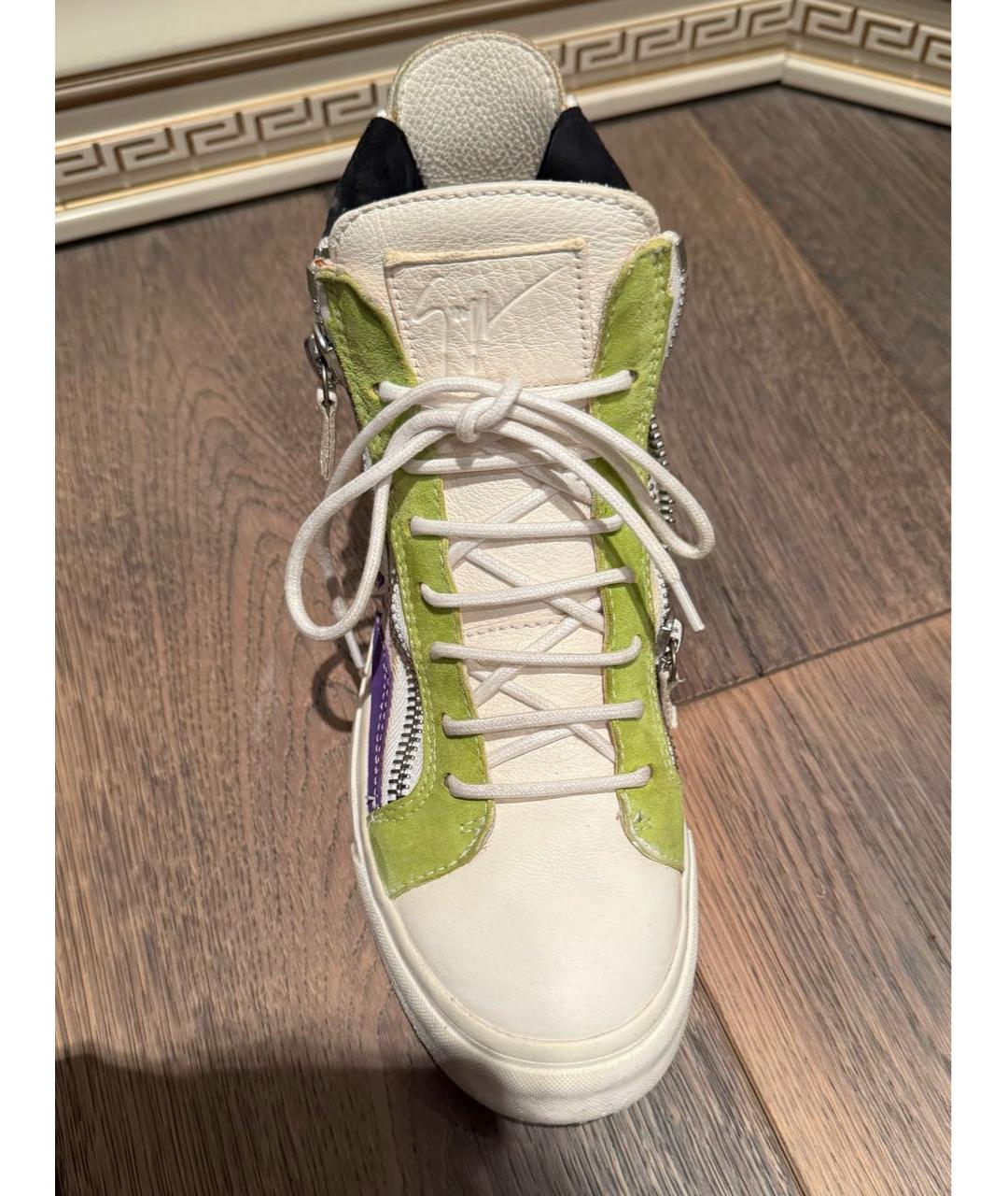 GIUSEPPE ZANOTTI DESIGN Мульти кожаные кеды, фото 3