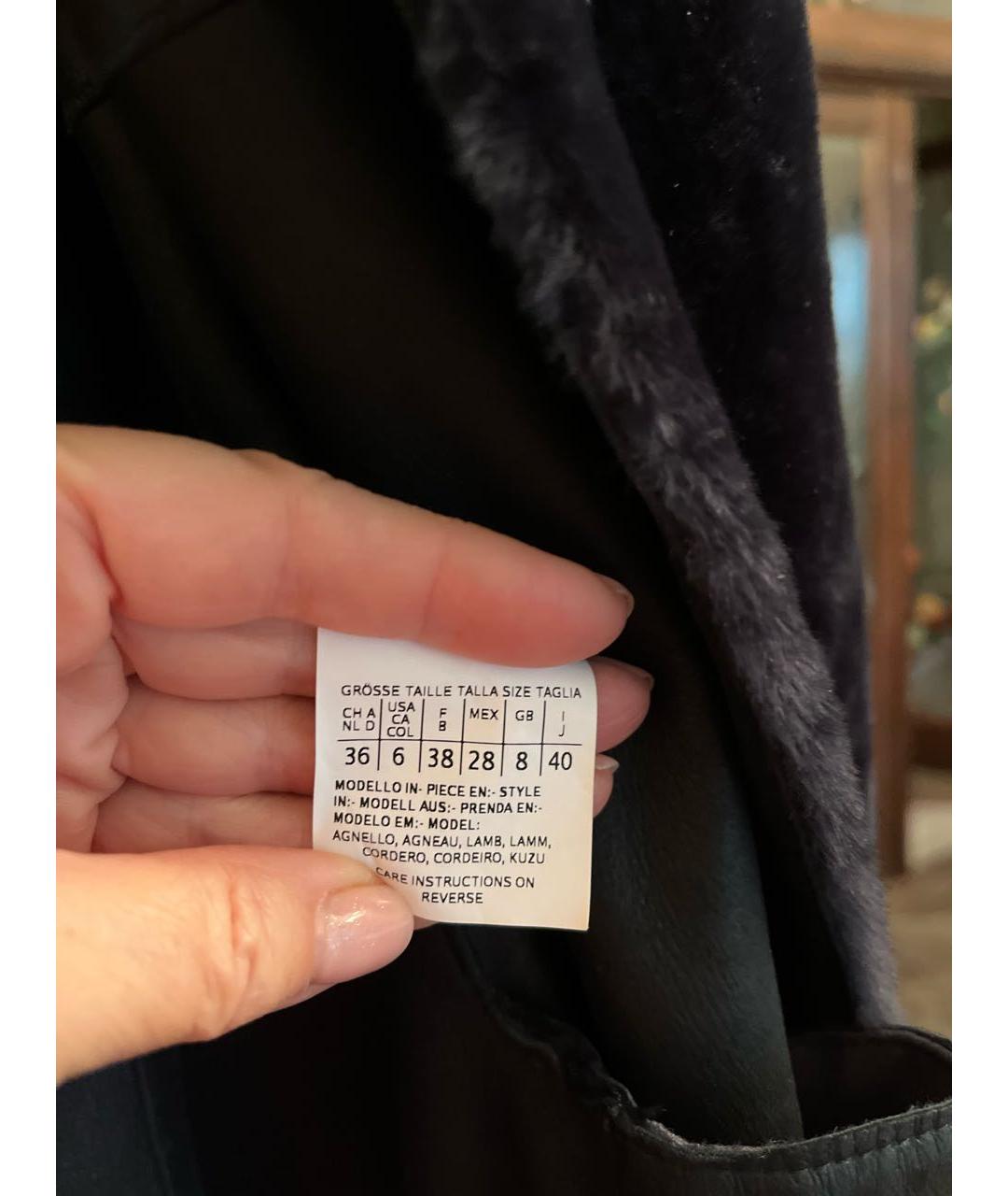 'S MAX MARA Темно-синяя шуба, фото 5