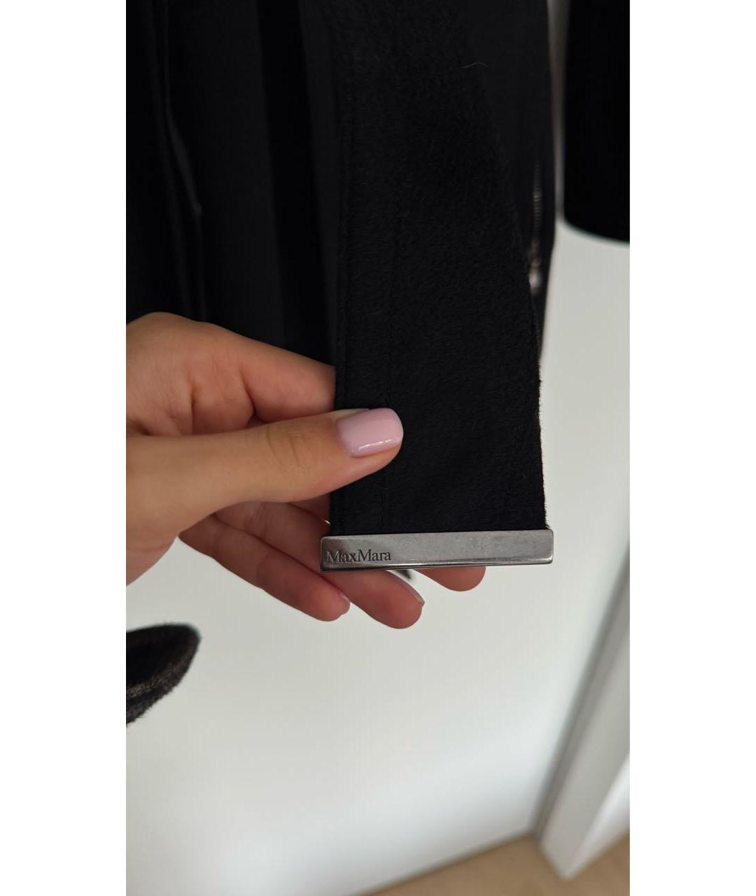 MAX MARA Черное шерстяное пальто, фото 3