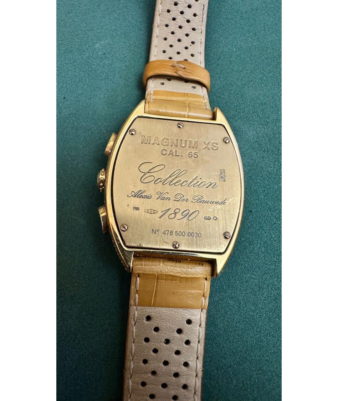 Van Der Bauwede Stall Diamond Желтые часы из желтого золота, фото 2