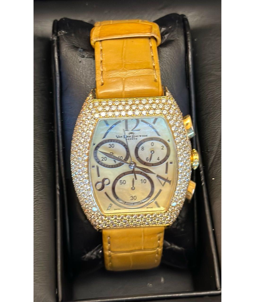 Van Der Bauwede Stall Diamond Желтые часы из желтого золота, фото 5