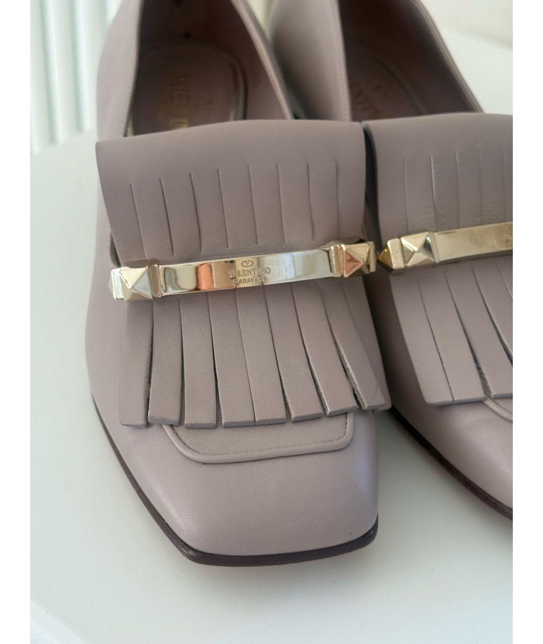 VALENTINO Бежевые кожаные туфли, фото 3