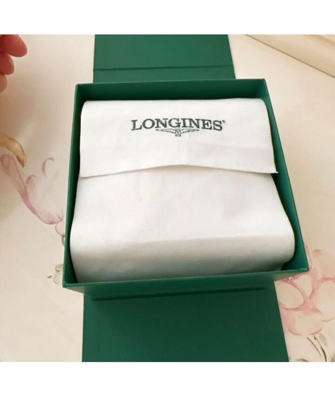 LONGINES Желтые часы из белого золота, фото 2
