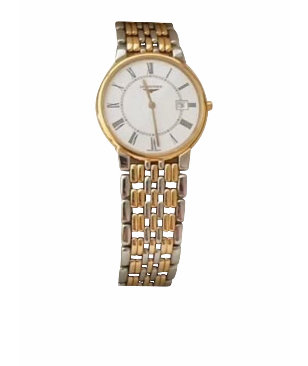 LONGINES Желтые часы из белого золота, фото 1