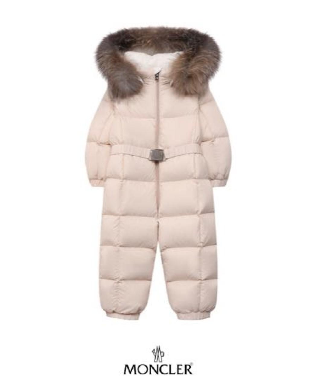 MONCLER Розовый комбинезон, фото 7