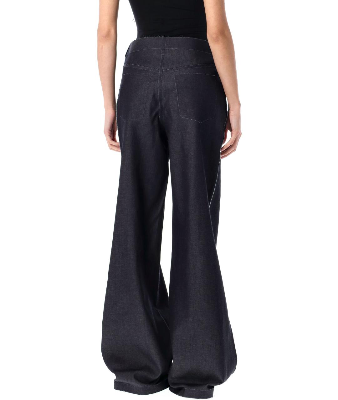 MARNI Синие хлопковые джинсы клеш, фото 3