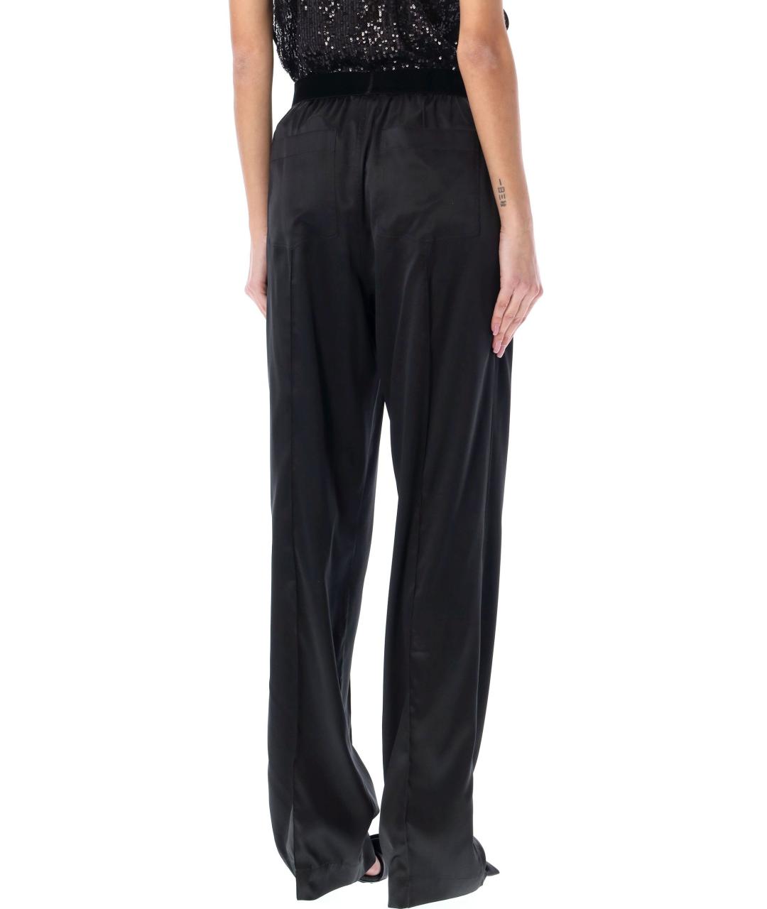TOM FORD Черные шелковые прямые брюки, фото 2
