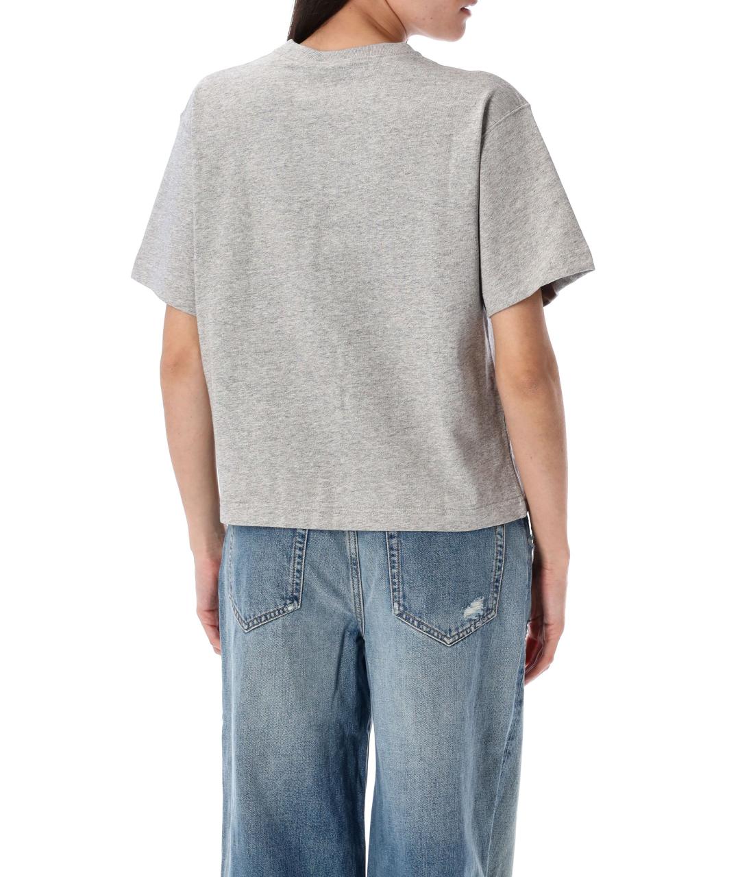 POLO RALPH LAUREN Серая хлопковая футболка, фото 2