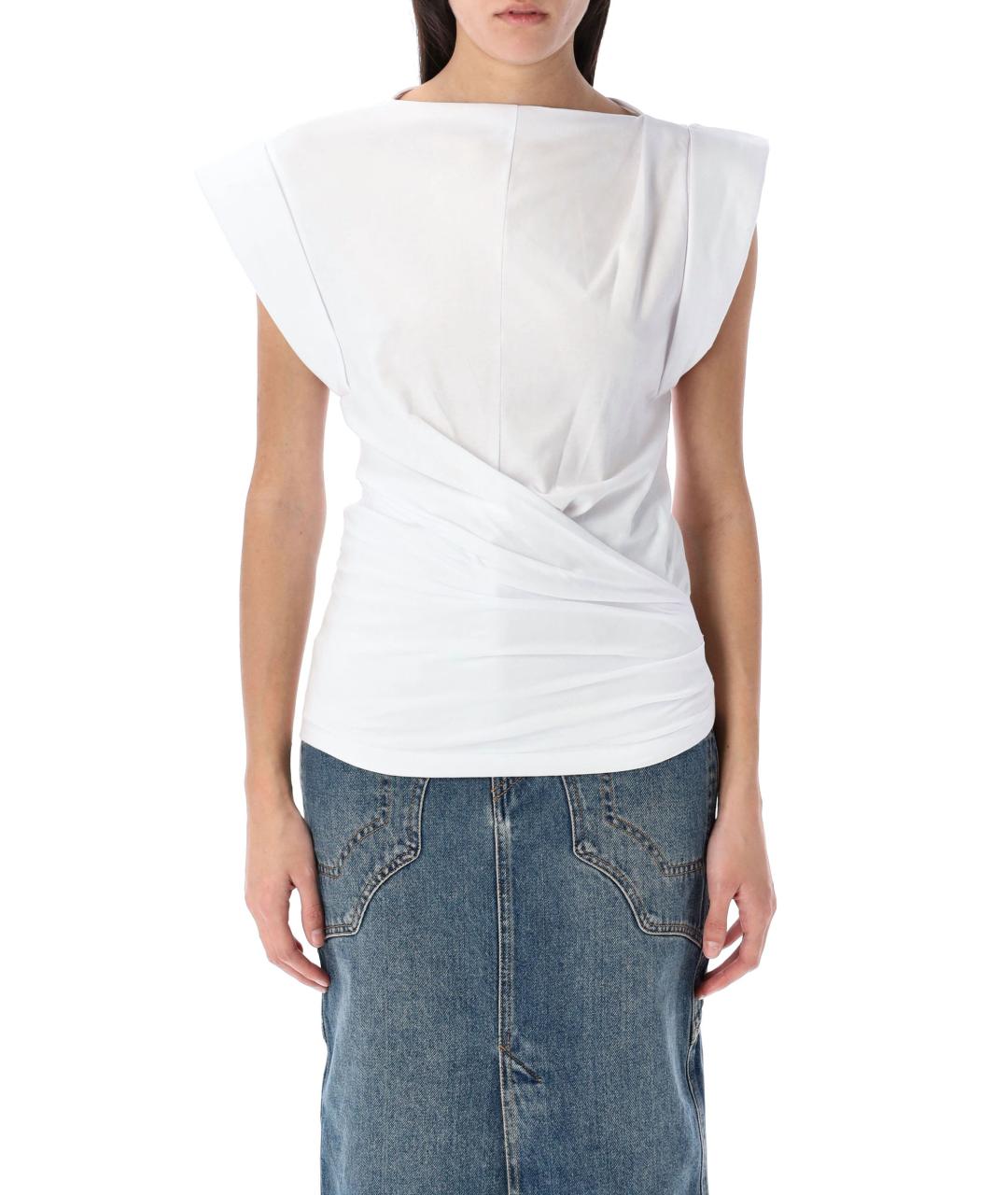 ISABEL MARANT ETOILE Белая хлопковая футболка, фото 2