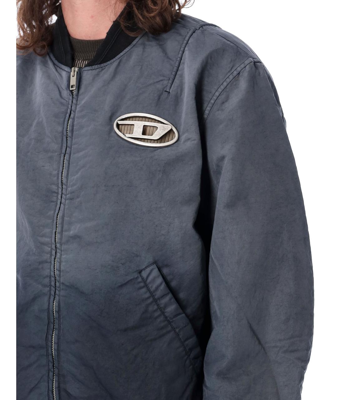 DIESEL Черная полиамидовая куртка, фото 7