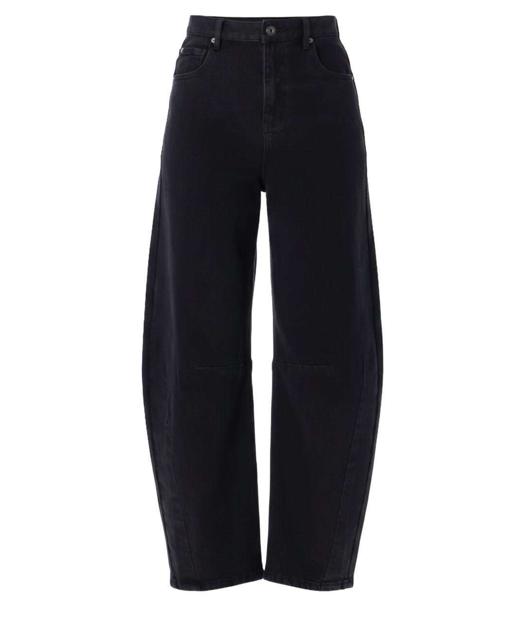 SELF-PORTRAIT Черные хлопковые прямые джинсы, фото 1